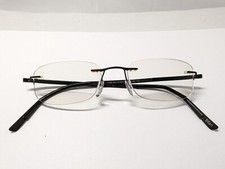 Silhouette Eyeglasses, Frames Only, Titan, Made in Austria, Rimless, Black