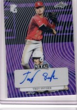 2022 Leaf Perfect Game Metal Trey Snyder Purple Wave Prismatic Auto RC /9
