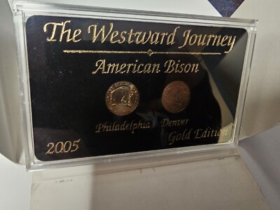 2005-P&D Westward Journey Nickel Set - American Bison, Gold