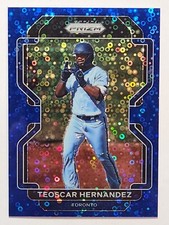 2022 Panini Prizm Baseball #186 Teoscar Hernandez Blue Donut Circles #134/199