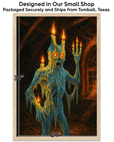 The Haunted Mansion Candle Man Poster or Canvas Wall Art Framed or Unframed - Picture 79 of 84