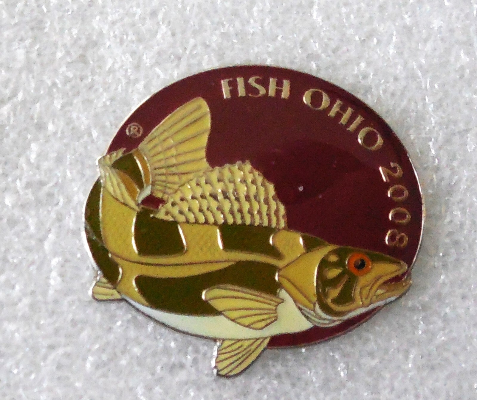 Vintage FISH OHIO AWARD PIN 2008 Sauger eBay
