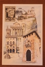 San Marino 1943 -Lire 20 P.A. Governo Provvisorio soprastampato annullo speciale