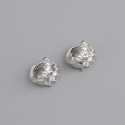 PEQUEÑOS pendientes de aro abragie anchos huecos de plata esterlina 925 F1315 - Imagen 13 de 19