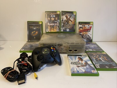 Xbox Console Crystal Limited Edition - Full Set Up / Ready To Play - Games