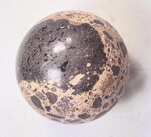 Aragonite Puddingstone Sphere 54mm Unique Stone Home Decor Gift or Healing 6183 - Picture 4 of 10