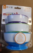 Baby feeding Bowls Munchkin Stay Put Suction Bowl, 3 Pack new unopened
