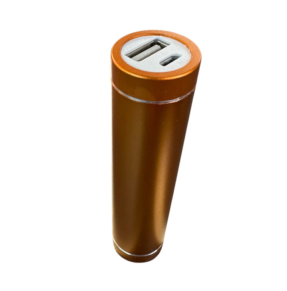 Power Bank 2600mAh Portable External Battery Backup For Cell Phone (Gold)