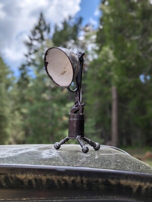 Custom Handmade Recycled Industrial Style Desk Lamp