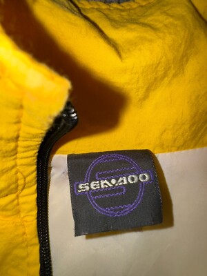 Vintage 90s Sea-Doo XP Yellow Windbreaker Jacket Adult Large Tall