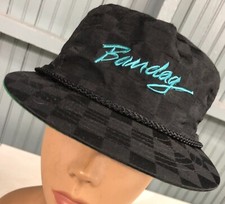 Bandag Retread Tires Snapback Baseball Cap Hat Black Check