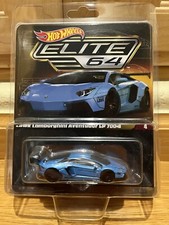 Hot Wheels - Elite 64 - LBWK Lamborghini Aventador LP 700-4 azul listo para enviar