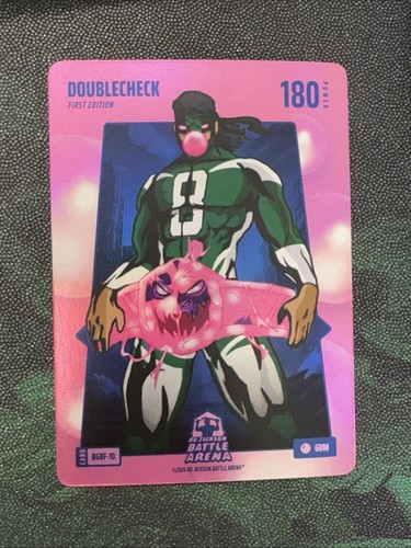 2024 Bo Jackson Battle Arena DOUBLECHECK BUBBLE GUM Battlefoil Aaron Rodgers 180