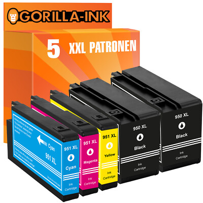 5 Patronen für HP 950XL 951XL OfficeJet Pro 251dw 276dw 8600 8610 8615 8620 8660