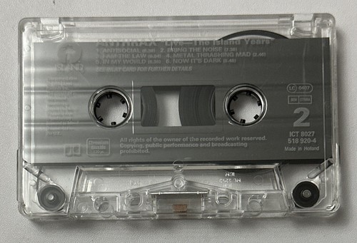 Anthrax 'Live - The Island Years' Cassette Album (1994) Thrash Metal Ex / Mint - Picture 7 of 7