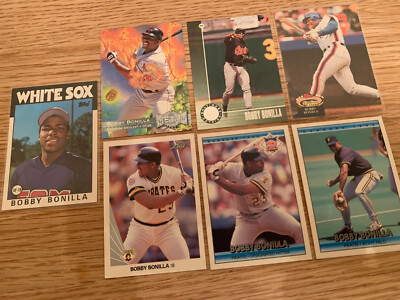 Vintage Lot Bobby Bonilla USA MLB Baseball TRADING CARDS Inc Fleer Metal