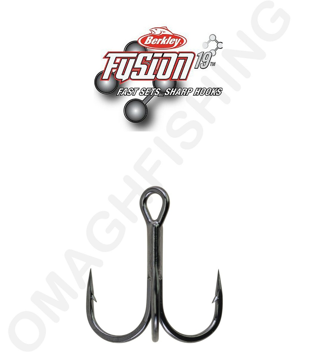 Berkley Fusion19 Treble Hooks 50 Stück Drillinge Bulk XXL Set