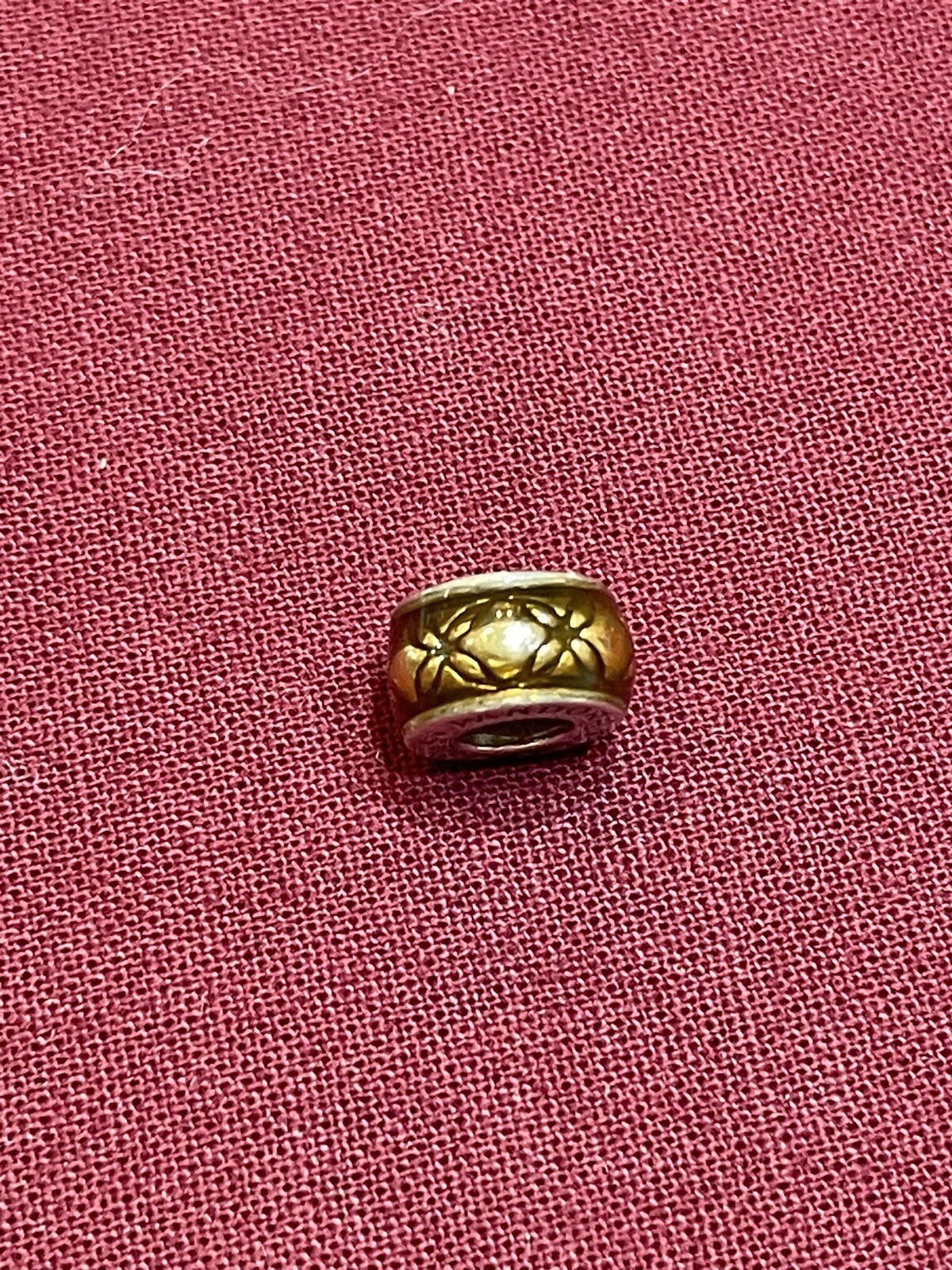 GENUINE PANDORA SPACER CHARM, 925 ALE VGC, AMBER FLOWER DESIGN eBay
