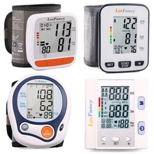Digital Wrist Blood Pressure Monitor Automatic BP Machine Heart Rate Detection