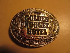 GOLDEN NUGGET CASINO 3" BELT BUCKLE