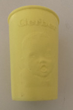 Vintage Gerber Baby Yellow Blue Pastel Plastic Drinking Cup