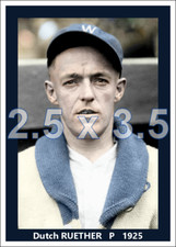 Dutch Ruether - 1925 Washington Senators - choose a style - colorized print