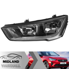 Headlight Audi A1 Passenger Side Headlamp Chrome 2015-2019 Left Near Side