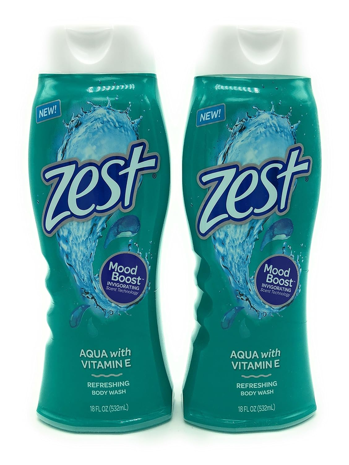 18oz Aqua Body Wash 2-Pack for Refreshing Hydration