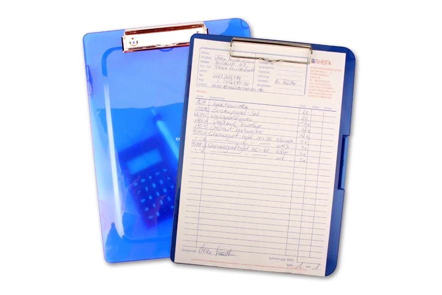 RHEITA Klemmpatte/Klemmbrett DIN A4 mit Boxfunktion
