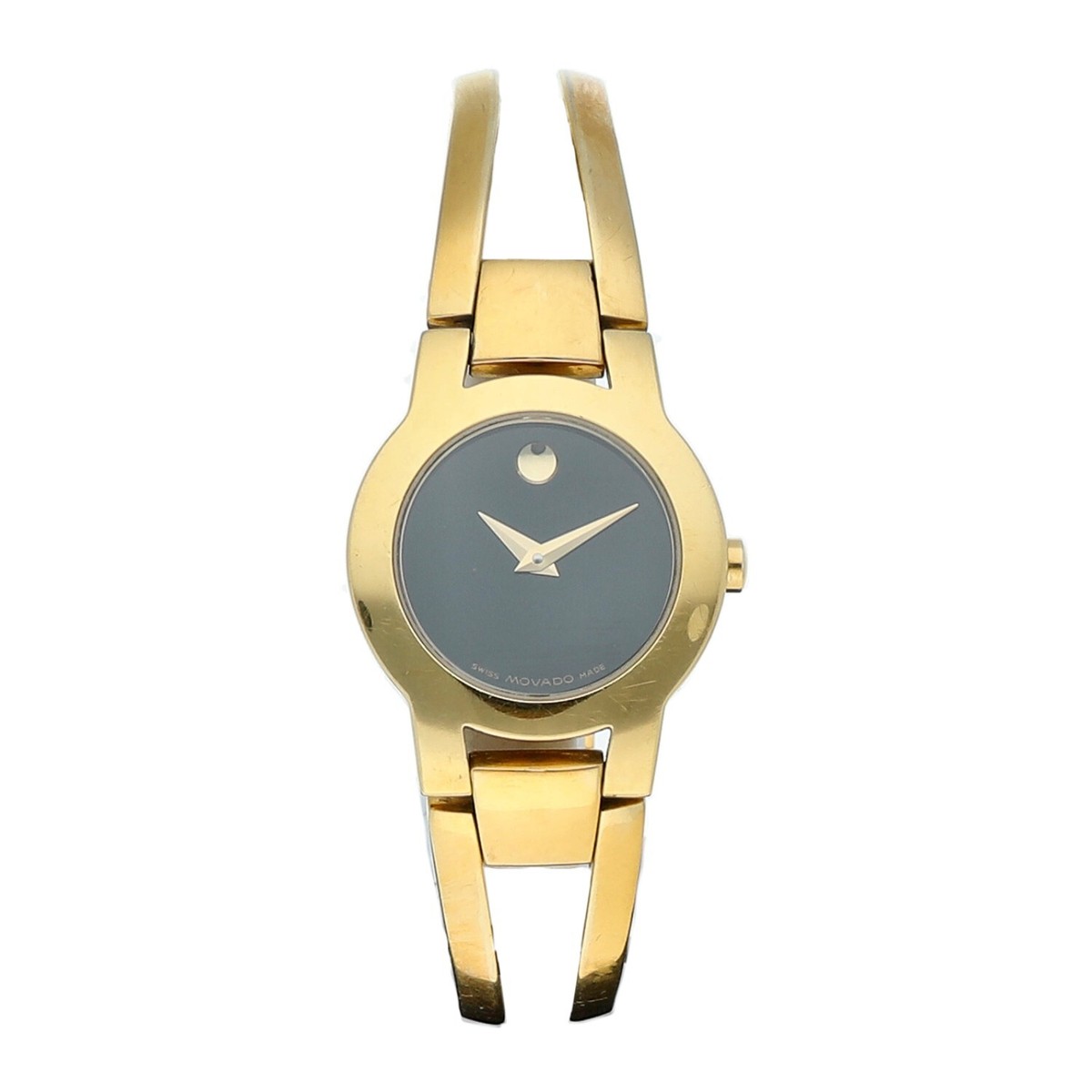 Movado Amorosa watch stainless steel & yellow gold pre-owned with original box Wrapped in gold, made for love ? The Movado Amorosa is a  main image 2