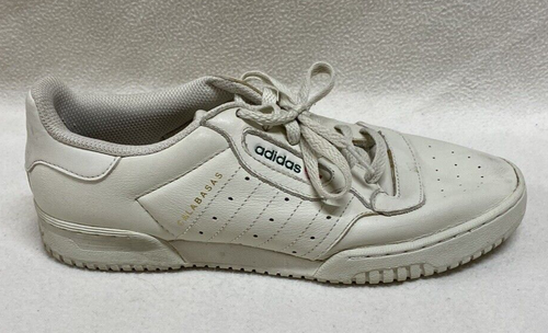 Adidas Yeezy Powerphase 2017 Calabasas Bone Low Top Leather Sneakers Size US 8 - Picture 6 of 15