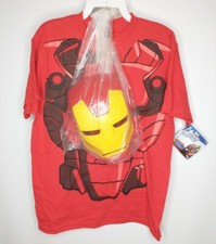 Marvel Avengers Iron Man Rubies Youth SzM Shirt And Mask Halloween Costume
