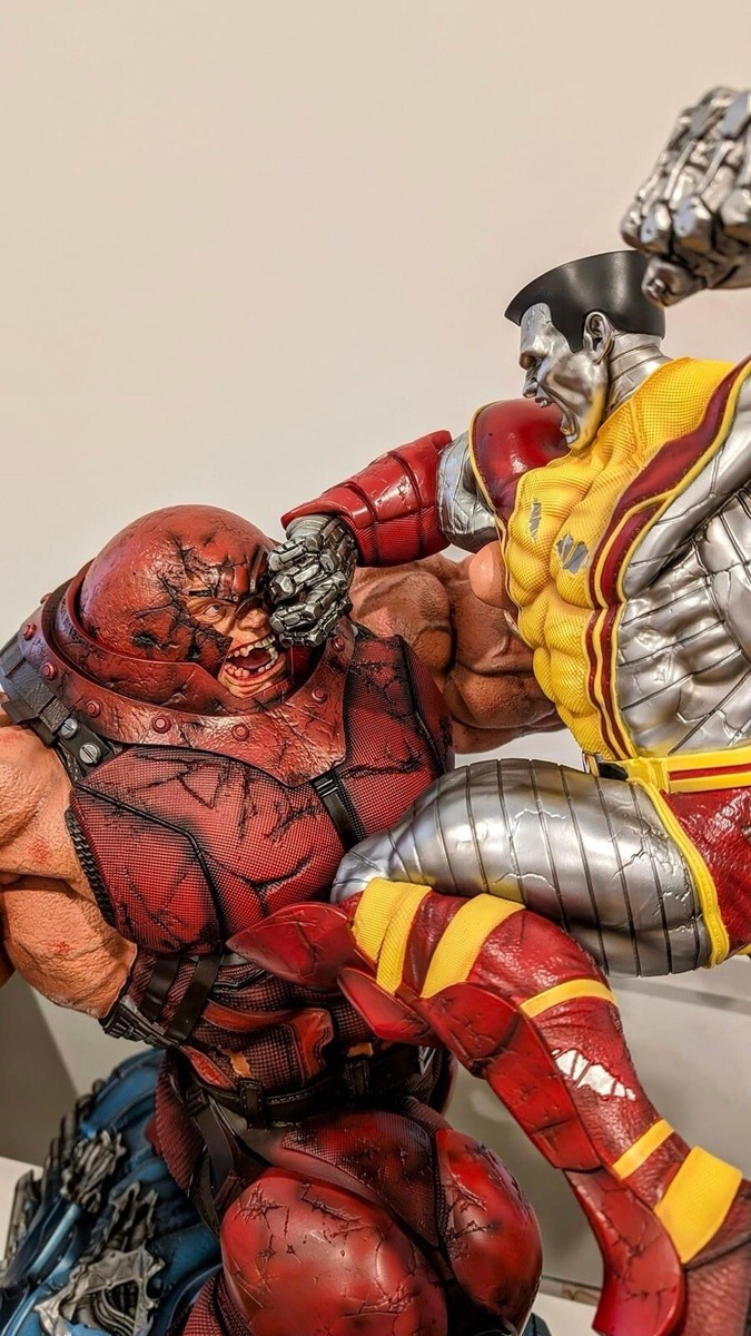 Really Rare Juggernaut Vs Colossus Custom Statue Marvel X-Men 97