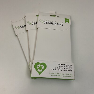 American Crafts Journal Inserts 2 pc./Pk. 24 pg. each, White - 3 PC. CASE PACK