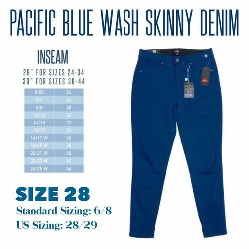 BRAND NEW LuLaRoe Denim 32 Pacific Blue 
