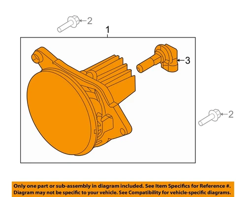 FORD OEM 13-14 Mustang Front Lamps Fog Lamps-Fog Lamp Assy DR3Z15201A - product listing photo