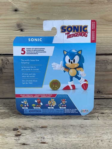 Sonic The Hedgehog Figura 3” Anillo Dorado Jakks Pacific 2022 Azul Videojuego Juguete - Imagen 5 de 8