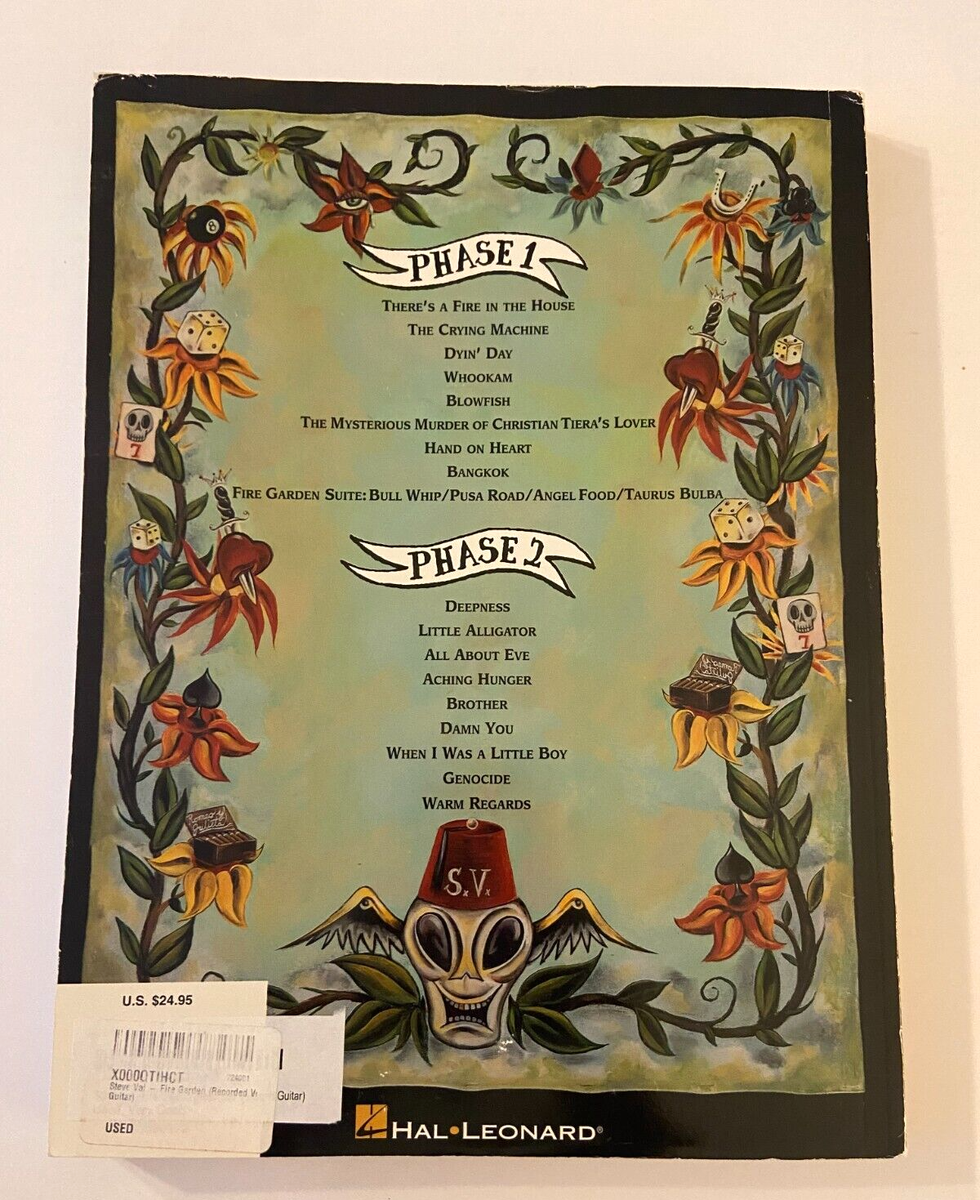 本 Steve Vai Fire Garden 楽譜 ギター HAL LEONARD