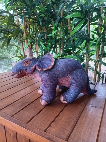 Peluche Dinosaure Triceratops Jurassic Park Dakin - Année 1992 - Vintage - Occasion