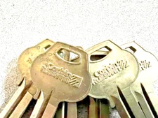 CORBIN RUSSWIN SPACE & DEPTH KEYS 6 PIN (MOST KEYWAYS*) SET OF 6 KEYS STAMPED