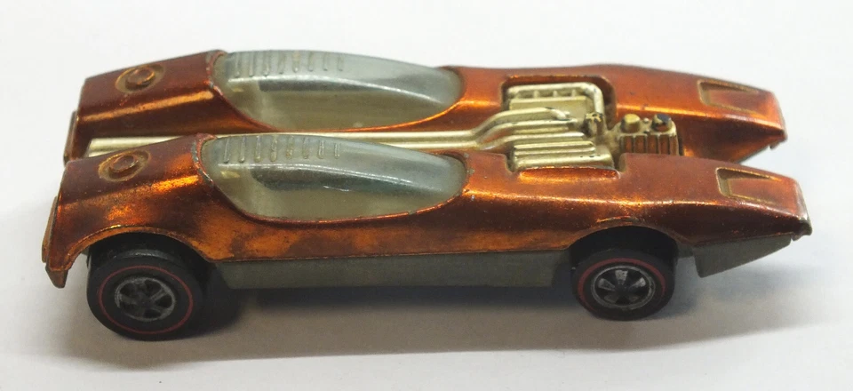 Coche Vintage Hot Wheels Splittin Image Rojo Naranja 1968 Mattel Inc - L146 - Imagen 3 de 4