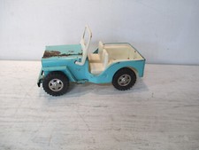 Vintage 1960s Tonka JEEP Pressed Steel Turqoise Blue Made In USA