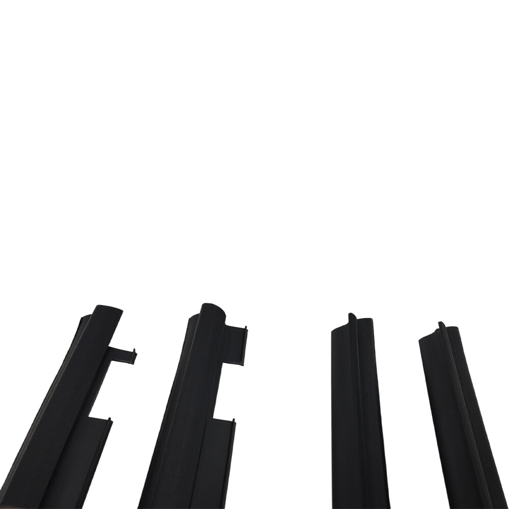 For Chevy Truck Inner & Outer Window Sweep Felt Seal Weatherstrip 4 Pc Kit Set