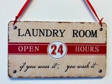 Rustic Laundry Sign Metal Laundry Room Sign Distressed Laundry Wall Decor...