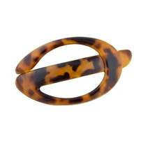 Parcelona French Buckle Cut Out Savana Large 4” Celluloid Made in France A