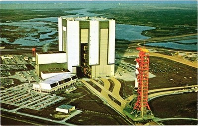 Skylab 2 Rollout From NASA s VAB To Complex 39B 1970s Unused Postcard