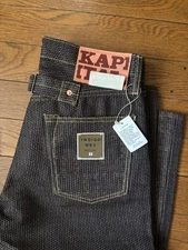 Kapital Century Denim No. 5 Persimmon Tannin Size 30, New with Tags