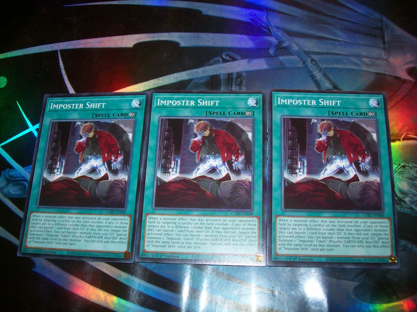 3x Imposter Shift 1st Edition Common CORI-EN088 Yu-Gi-Oh!
