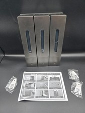 NIB Wall Mounted Triple Soap Dispenser Shampoo Conditioner Body Wash Organizer
