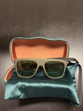 Gucci Mens Rectangle Sunglasses Green Frame/G...